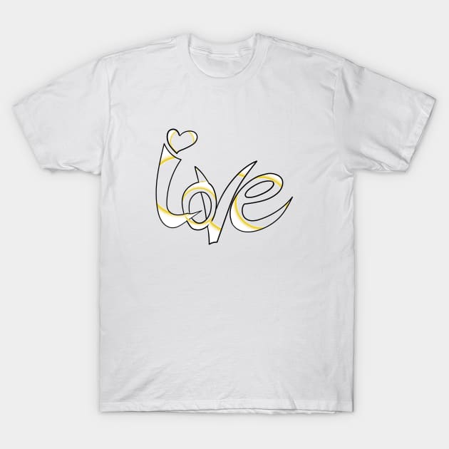 inscription love T-Shirt by nataliia_shat